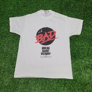 Vintage 80s BAD Bowling Shirt S/M 19x25 USA